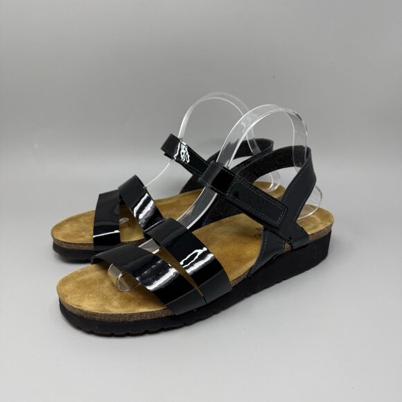 NAOT Women’s Kayla Three Strap Sandal Black Size 42 US 11 Orthopedic Comfort - Picture 3 of 6